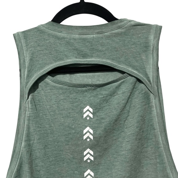 Lululemon Green Barry’s Collab Cut Back Tank Top Size 4 - Picture 5 of 8